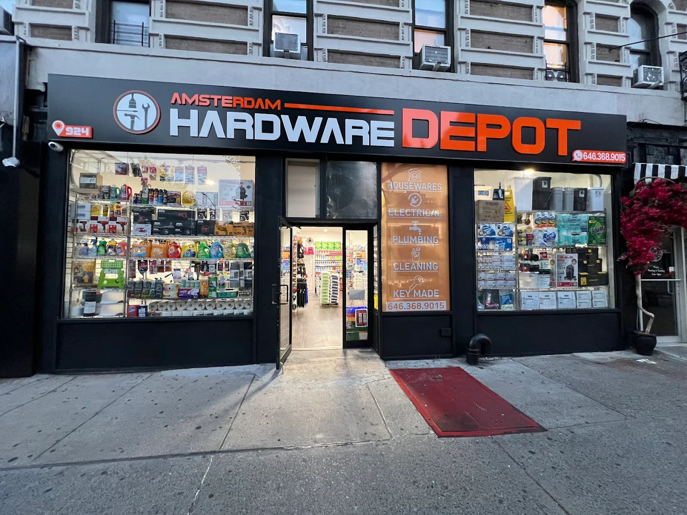 Amsterdam Hardware Depot storefront at 924 Amsterdam Ave