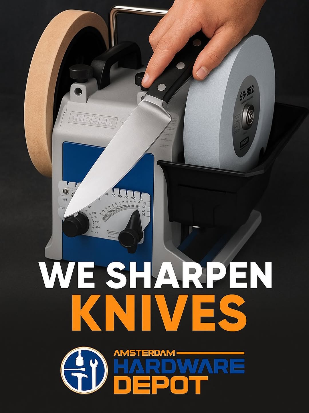 We Sharpen Knives — Amsterdam Hardware Depot
